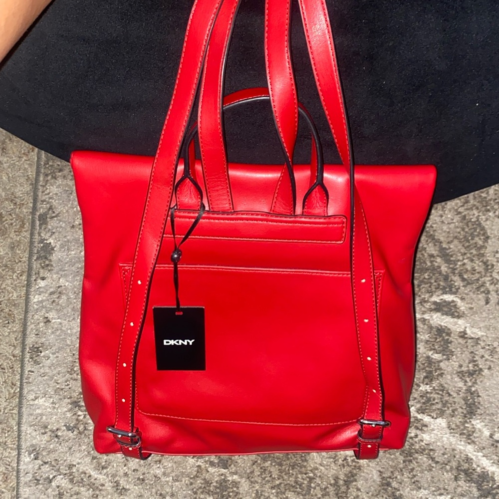 🌟NWT Dkny Red Backpack - Picture 5 of 7
